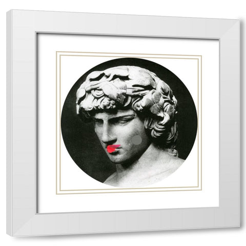 Flairs of Greatness I  White Modern Wood Framed Art Print with Double Matting by PI Studio