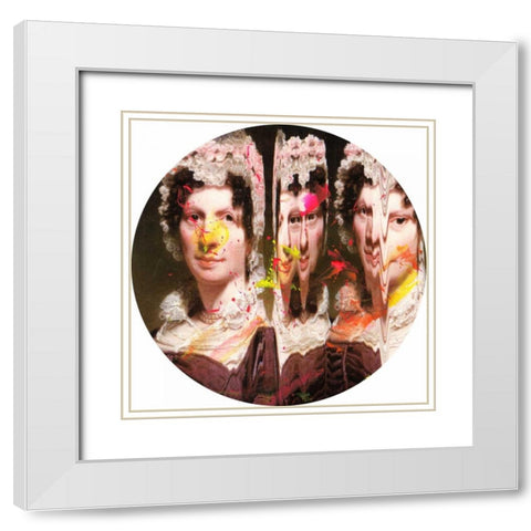 Three Selves I White Modern Wood Framed Art Print with Double Matting by PI Studio