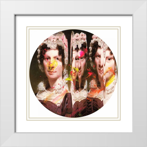 Three Selves I White Modern Wood Framed Art Print with Double Matting by PI Studio
