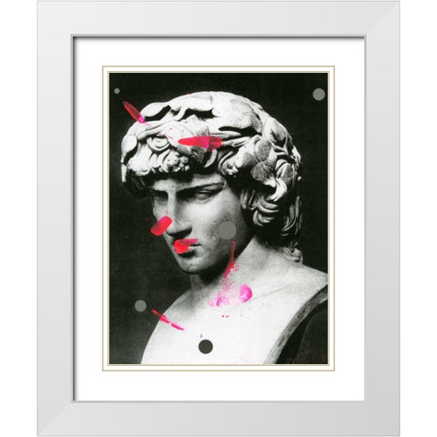 Flairs of Greatness II White Modern Wood Framed Art Print with Double Matting by PI Studio