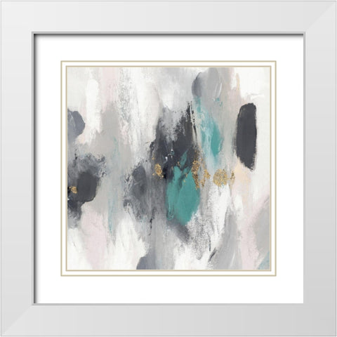 Gray Days I White Modern Wood Framed Art Print with Double Matting by PI Studio