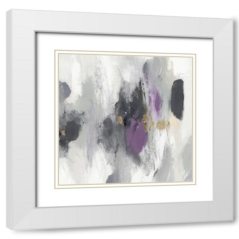 Gray Days I White Modern Wood Framed Art Print with Double Matting by PI Studio