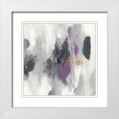 Gray Days I White Modern Wood Framed Art Print with Double Matting by PI Studio