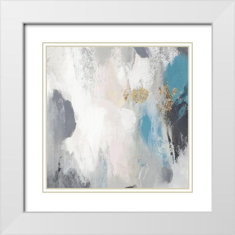 Gray Days II White Modern Wood Framed Art Print with Double Matting by PI Studio