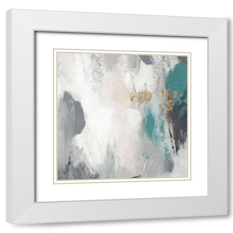 Gray Days II White Modern Wood Framed Art Print with Double Matting by PI Studio