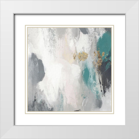 Gray Days II White Modern Wood Framed Art Print with Double Matting by PI Studio