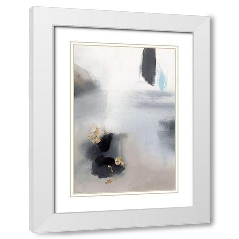 Foggy Days I White Modern Wood Framed Art Print with Double Matting by PI Studio