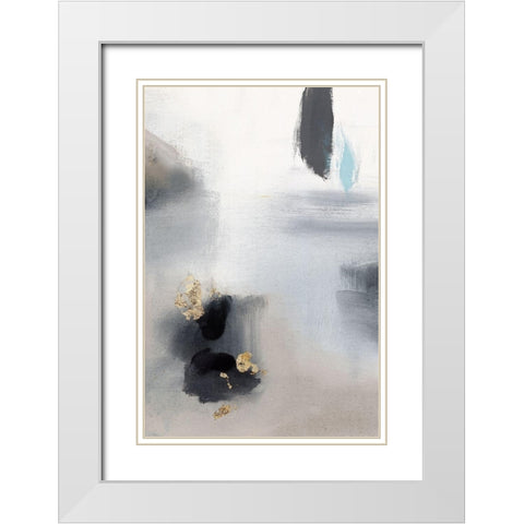 Foggy Days I White Modern Wood Framed Art Print with Double Matting by PI Studio