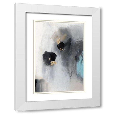 Foggy Days II White Modern Wood Framed Art Print with Double Matting by PI Studio