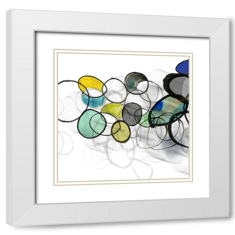 Installation I White Modern Wood Framed Art Print with Double Matting by PI Studio