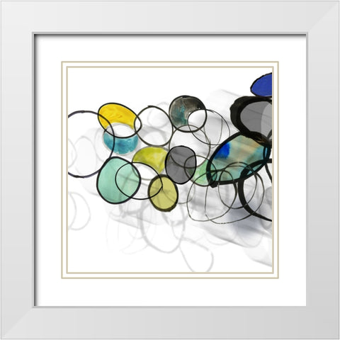 Installation I White Modern Wood Framed Art Print with Double Matting by PI Studio