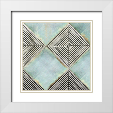 Revival White Modern Wood Framed Art Print with Double Matting by PI Studio