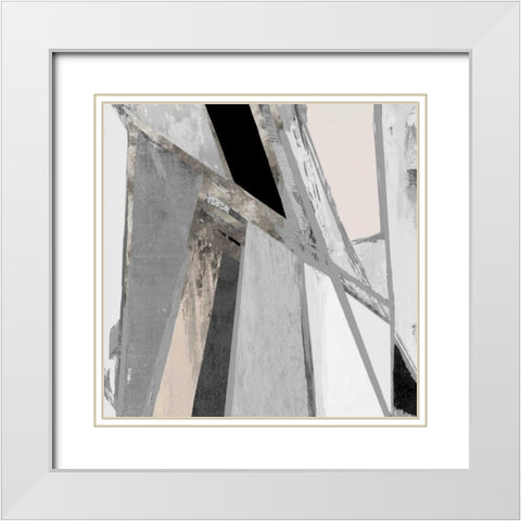 Paradox I White Modern Wood Framed Art Print with Double Matting by PI Studio