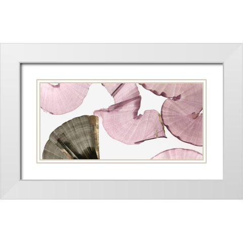 Silk Streams II White Modern Wood Framed Art Print with Double Matting by PI Studio