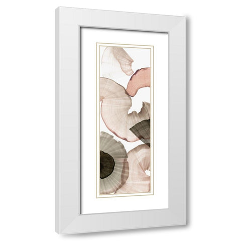 Rotating I White Modern Wood Framed Art Print with Double Matting by PI Studio