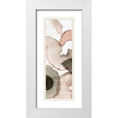 Rotating I White Modern Wood Framed Art Print with Double Matting by PI Studio