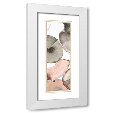 Rotating II White Modern Wood Framed Art Print with Double Matting by PI Studio