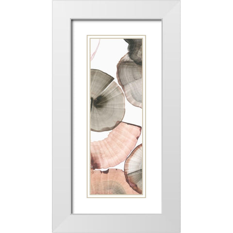 Rotating II White Modern Wood Framed Art Print with Double Matting by PI Studio