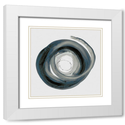 In the Sphere I White Modern Wood Framed Art Print with Double Matting by PI Studio