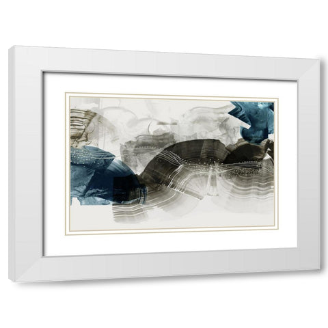 Indentation II  White Modern Wood Framed Art Print with Double Matting by PI Studio