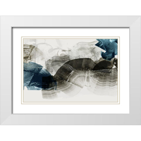 Indentation II  White Modern Wood Framed Art Print with Double Matting by PI Studio