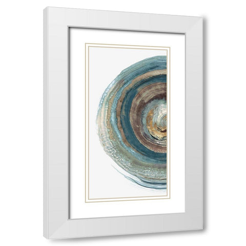 Into the Dark I  White Modern Wood Framed Art Print with Double Matting by PI Studio