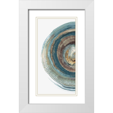 Into the Dark I  White Modern Wood Framed Art Print with Double Matting by PI Studio