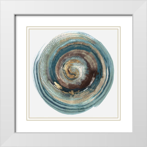 Into the Dark II  White Modern Wood Framed Art Print with Double Matting by PI Studio