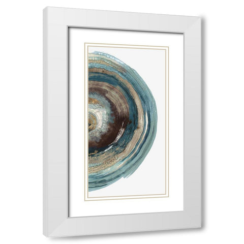 Into the Dark III  White Modern Wood Framed Art Print with Double Matting by PI Studio