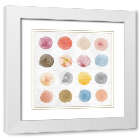 Darling II White Modern Wood Framed Art Print with Double Matting by PI Studio