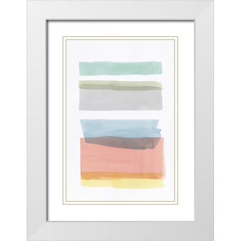 Charming II White Modern Wood Framed Art Print with Double Matting by PI Studio