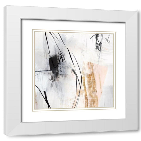 Fortnight I  White Modern Wood Framed Art Print with Double Matting by PI Studio