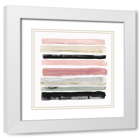 Rothkos Stripes I  White Modern Wood Framed Art Print with Double Matting by PI Studio