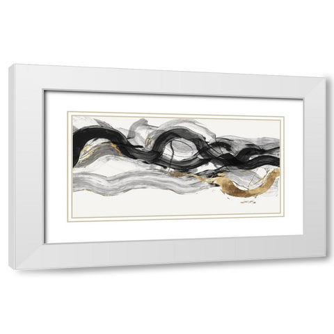 Poised I  White Modern Wood Framed Art Print with Double Matting by PI Studio