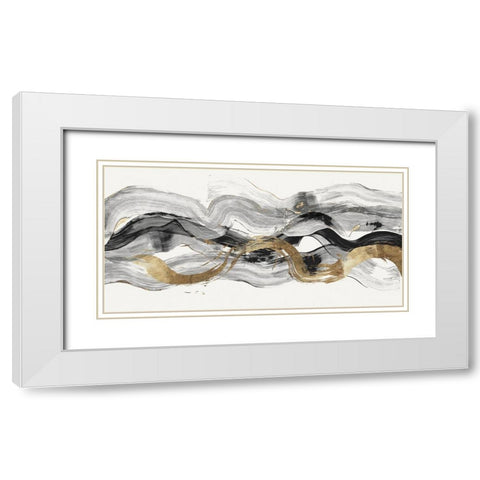 Poised II  White Modern Wood Framed Art Print with Double Matting by PI Studio