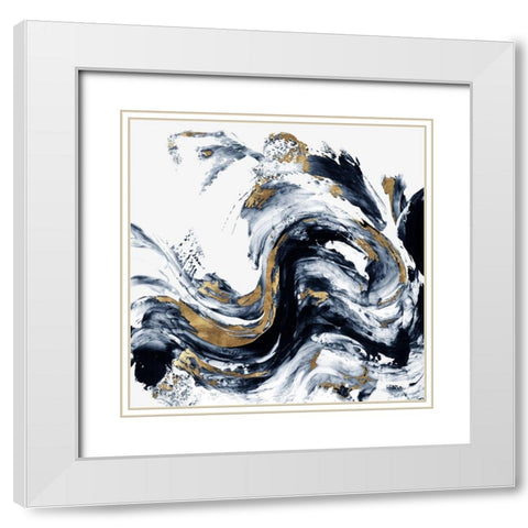 Faded Memories I  White Modern Wood Framed Art Print with Double Matting by PI Studio