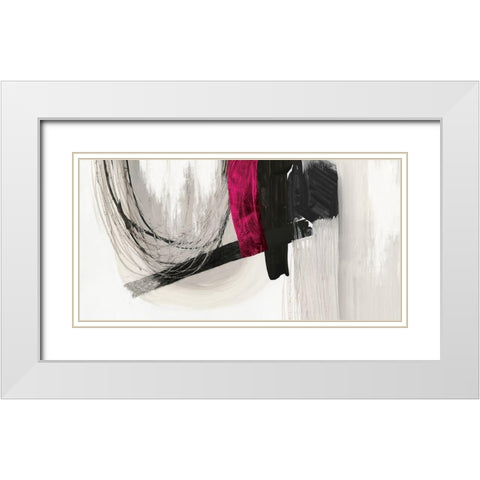 On Hold I  White Modern Wood Framed Art Print with Double Matting by PI Studio