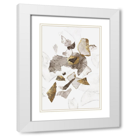 Amplified I  White Modern Wood Framed Art Print with Double Matting by PI Studio