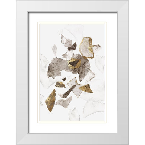 Amplified I  White Modern Wood Framed Art Print with Double Matting by PI Studio