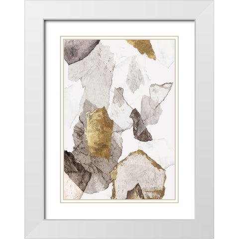 Amplified III  White Modern Wood Framed Art Print with Double Matting by PI Studio