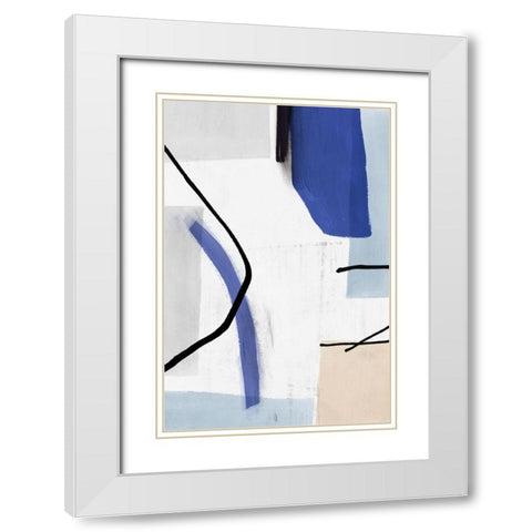 Coherence II  White Modern Wood Framed Art Print with Double Matting by PI Studio