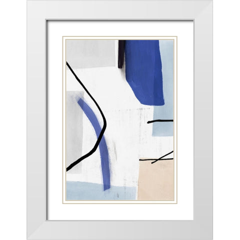 Coherence II  White Modern Wood Framed Art Print with Double Matting by PI Studio