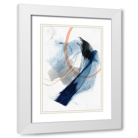 Foreshadow I  White Modern Wood Framed Art Print with Double Matting by PI Studio