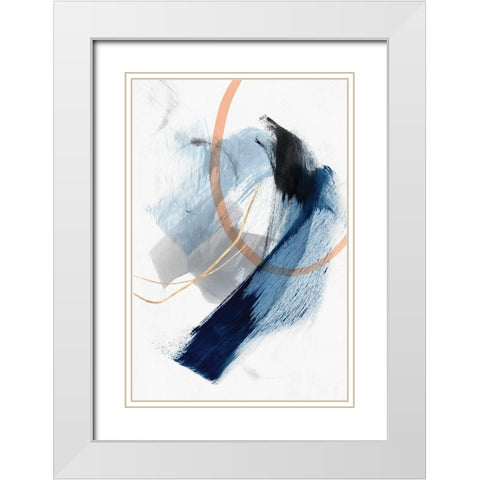 Foreshadow I  White Modern Wood Framed Art Print with Double Matting by PI Studio