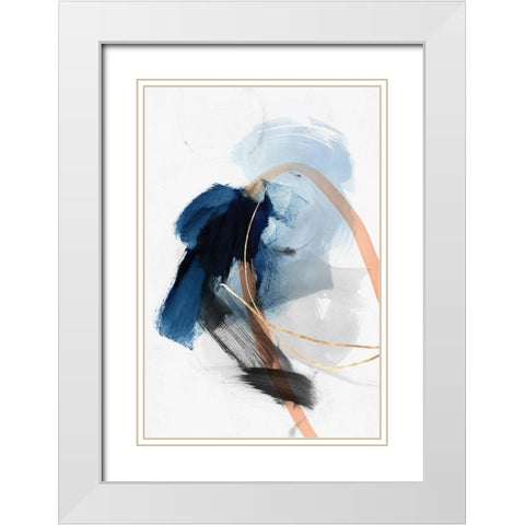 Foreshadow II  White Modern Wood Framed Art Print with Double Matting by PI Studio