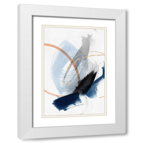 Foreshadow III  White Modern Wood Framed Art Print with Double Matting by PI Studio
