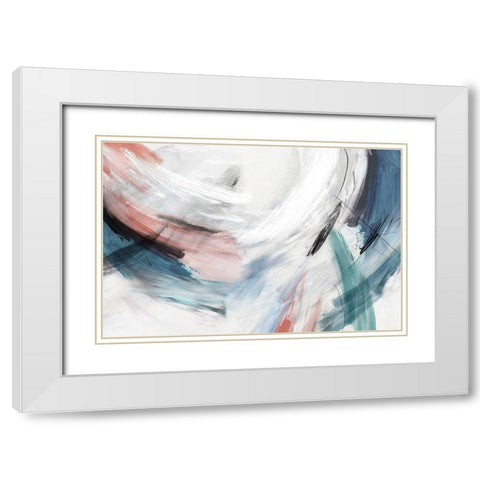 Sleepless Nights I White Modern Wood Framed Art Print with Double Matting by PI Studio