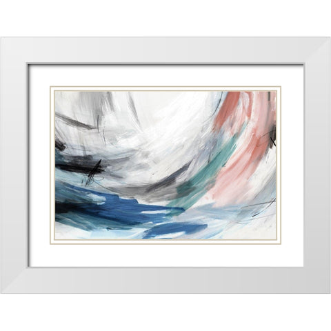 Sleepless Nights II White Modern Wood Framed Art Print with Double Matting by PI Studio