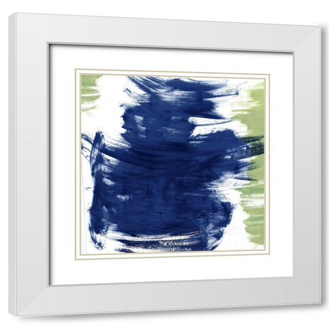 Accord  White Modern Wood Framed Art Print with Double Matting by PI Studio