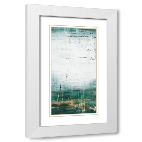 Love Adorned I  White Modern Wood Framed Art Print with Double Matting by PI Studio